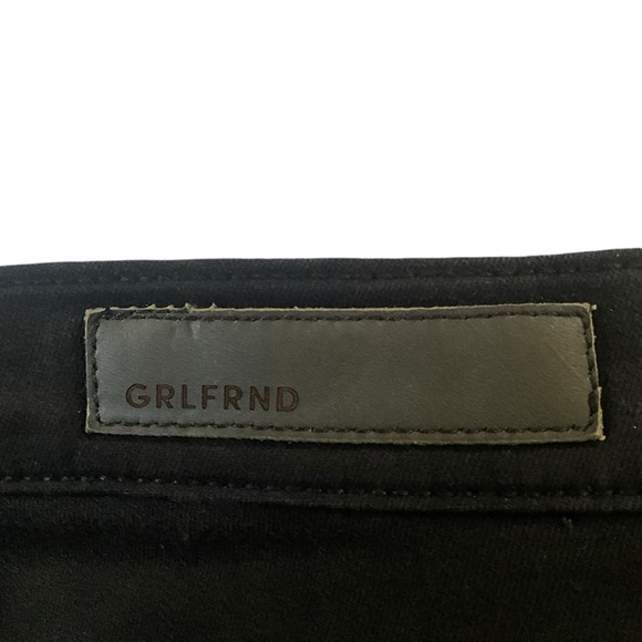 GRLFRND Joan Crop Flare Jeans in the Color Black Magic Woman - Picture 13 of 14